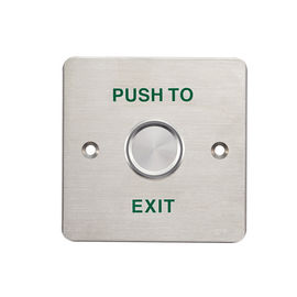 Water Proof Exit Push Button , No Touch Exit Button IP68 Stainless Steel Plate
