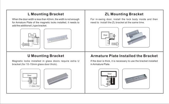 180 Degree Opening Commercial Magnetic Door Locks Embeded in The Door EM Lock