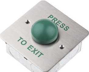 86mm Square Stainless Steel Panel Emergency Exit Push Button Switch For Access Control Systems