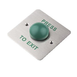 Dome Emergency Exit Push Button Stainess Less With Green Slikprinting