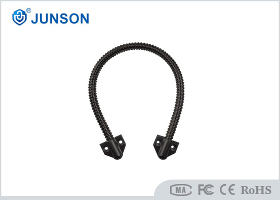 Black Stainless Steel Armored Cable Door Loop for Wire Protection