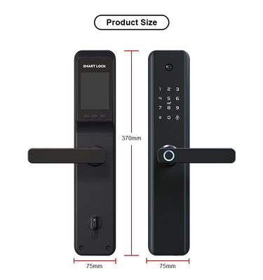 WiFi Electronic Biometric Fingerprint Door Lock Aluminium Alloy With Camera / Tuya App
