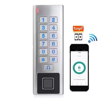 Tuya App Waterproof Metal Case WIFI RFID Smart Lock Fingerprint Access Control