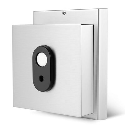 304 Stainless Steel Electromagnetic Door Holder with Manual Release Button for 12V/24V DC Operation