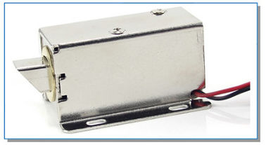 High Stability Solenoid Electric Cabinet Lock 30cm Cables Terminal Storage 24V