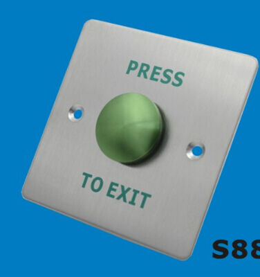 86mm Square Stainless Steel Panel Emergency Exit Push Button Switch For Access Control Systems