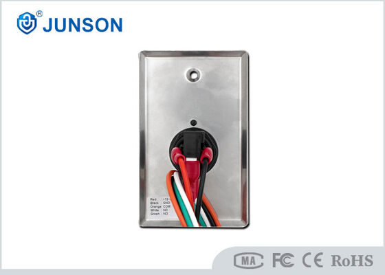 JS-115SL-P LED Door Release Push Button Stainless Steel 115x70mm Exit Switch NO NC COM 12V Access Control