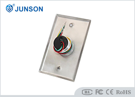 2mm Thickness Exit Push Button Sandblast Finishing 36VDC Door Release Switch