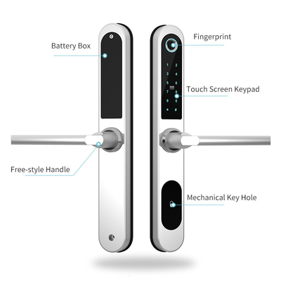 Mobile TTLOCK APP Fingerprint Smart Door Lock European Standard Apartment