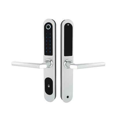 Intelligent Wifi Smart Home Fingerprint Card Biometric Glass Door Lock 4pcs AA batteries