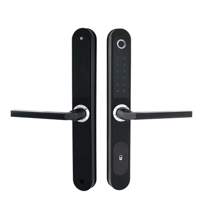 Tuya Wifi RFID Card password protected door lock Smart Aluminum Sliding