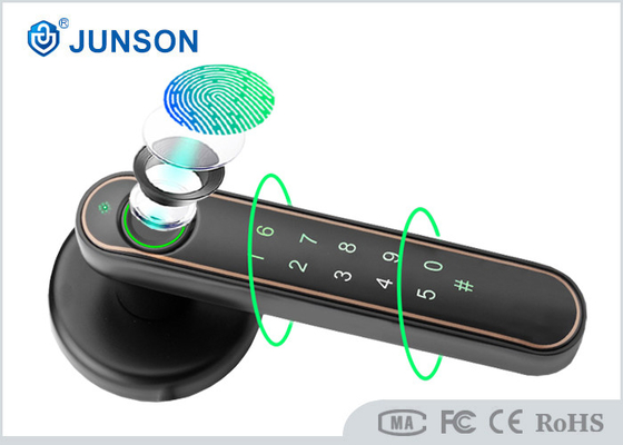 Keyless Electronic Smart Door Lock With Fingeprint Keyboard APP Mechanical Key