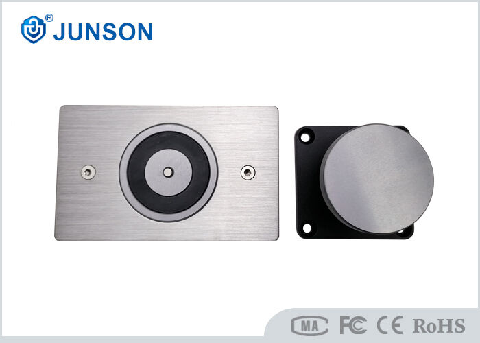 304 Stainless Steel Electromagnetic Door Holder with Manual Release Button for 12V/24V DC Operation