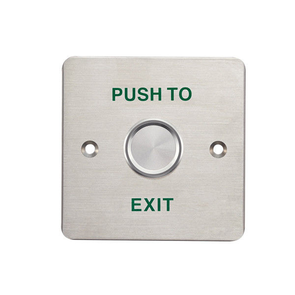 Water Proof Exit Push Button , No Touch Exit Button IP68 Stainless Steel Plate