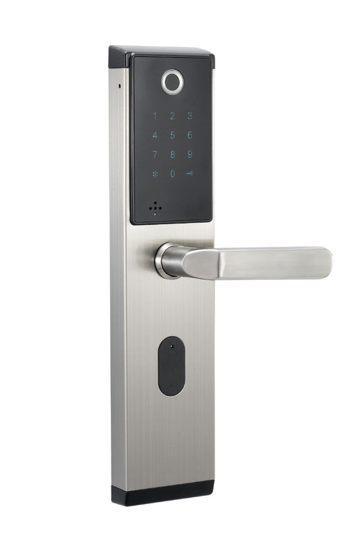 Standalone SS Fingerprint Door Lock 1S Identification Low Voltage Alarm 500DPI