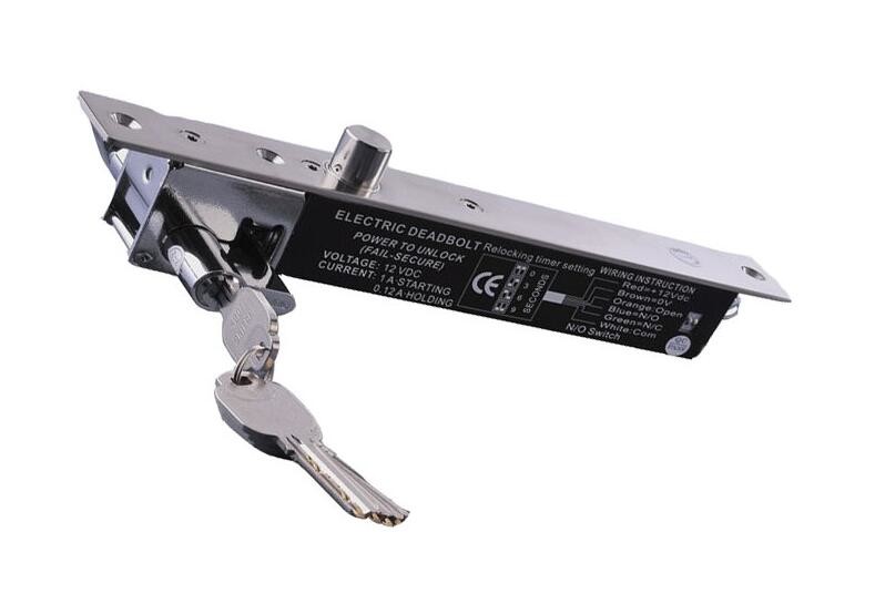 Stainless Steel Electric Bolt Lock for Frameless Glass door , 12V / 24V