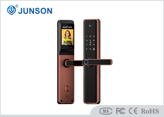 WIFI Tuya App Smart Fingerprint Door Locks With Peephole Camera