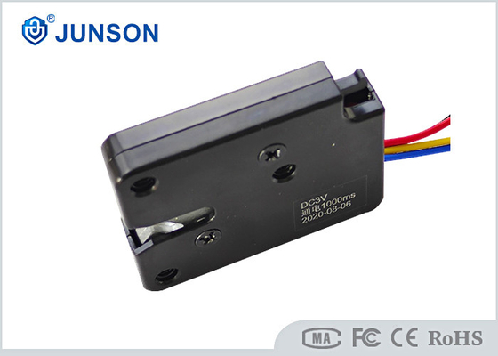 Small Electric Cabinet Lock 22mm Lockpin Length Zinc Alloy Case Titanium Wire