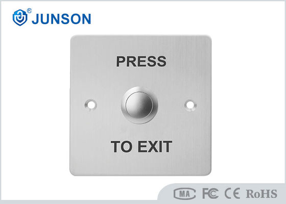 No/NC SS Plate Door Release Weatherproof Exit Button JS-86D 500000 Times Mechanical Life