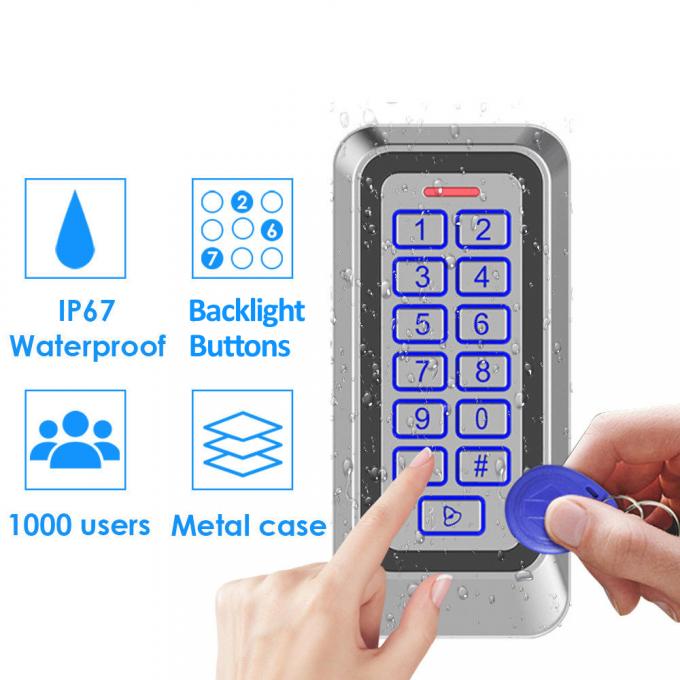 Waterproof IP67 Metal Case RFID Card Keypad Stand-Alone Access Control ...