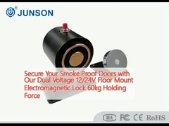 Secure Your Smoke Proof Doors with Our Dual Voltage 12/24V Floor Mount Electromagnetic Lock 60kg Holding Force