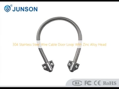 304 Stainless Steel Wire Cable Door Loop With Zinc Alloy Head