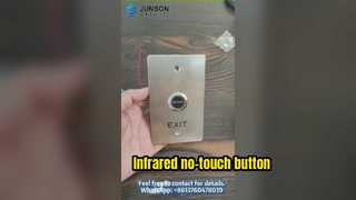 Infrared no-touch exit button